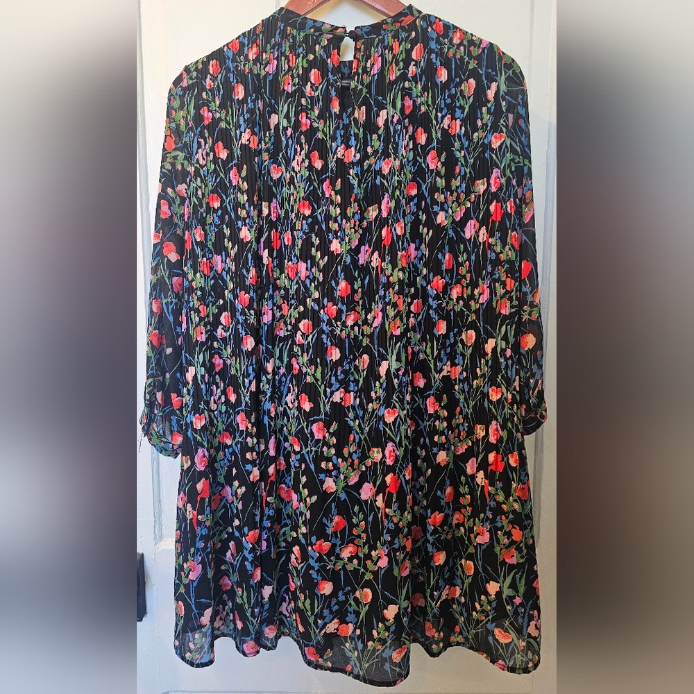 Zara The Annie Floral Dress- baby doll flare Women's Size XS